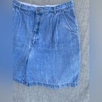 Gloria Vanderbilt Vintage Pleated Denim Shorts - Size 16 Classic 100% cotton Photo 2