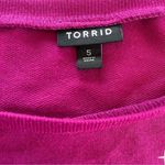 Torrid French Terry Short Sleeve Purple Skull Lightweight Sweatshirt 5X Photo 11