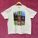 Pink Floyd Philcos Prisms Cotton Graphic T-Shirt in Off White Pigment XXL Photo 0