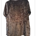 Urban Coco  NWT Black Crushed Velvet Women's Top Photo 2