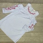 cupio  lightweight long sleeve cold shoulder embroidered ruffle dress with cutout Photo 1