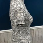 it's our time Vintage Mock Neck Cropped Marled T-shirt 90s Knit Ribbed Photo 2