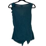 Deletta NWT  Green Gathered V Neck Sleeveless Blouse Photo 1