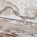 Unusual Pink & Silver Tone Necklace with Extender Photo 3