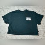 Converse Black Logo Cropped Tee Photo 3