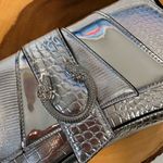 ALDO  Scylla Synthetic Medium Silver Tone Shoulder Bag Chain Strap & Serpentine Photo 11