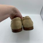 J.Crew factory light khaki tan Sueded bow loafers size 7 Photo 2