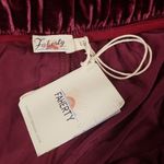 Faherty ππ Vintage Silk Velvet Genevieve Pant Wide Leg Maroon Banner Large NWT Photo 11