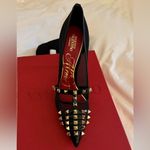 Valentino Garavani VALENTINO Rockstud Accents Mesh Fishnet Alcove Accents Pumps Black Size 38.5 NIB Photo 4