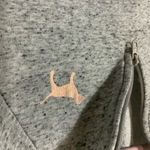 PINK - Victoria's Secret VS PINK quarter zip‎ pullover sweatshirt knit rose gold logo top XS Photo 4