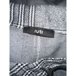Ruti Gray Plaid Pullover Hoodie Drawstring Hem‎ Long Sleeve S/M Size 4 Photo 7