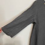 Cutloose Grey Tunic Dress S Half Sleeve Split Hem Boat Neck Lagenlook Sheath Gray Photo 2