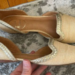 Jack Rogers Womens Contessa Flats Size 7.5 D'Orsay Woven Raffia Tan Gold Photo 0