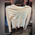 Juicy Couture Cream Tee with Blue Logo. Size small Photo 0