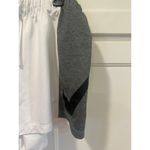 Nike  Dri Fit Athletic Shorts Women's Gray M White Running Gym Just Do It Photo 1
