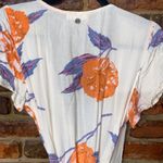 Billabong Cream Floral Short Sleeve Hold Me Tight Mini Wrap Dress Size Small Photo 6