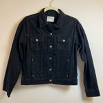 Old Navy  Black Women Denim Jacket Size Small‎ Photo 0