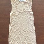 ZARA Tan Bodycon Scoop Neck Tank Top Photo 0