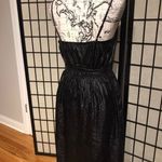 EXPRESS Dress Gunmetal belt Evening pewter wrap formal evening Whimsygoth coquette chiffon maxi High Low Photo 6