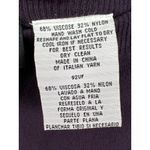 Eileen Fisher  L Pull On Dress Pants Straight Leg Purple Ponte Knit Italian Yarn Photo 3
