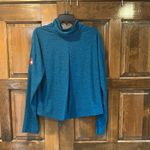 Canada Weather Gear Top Womens XL Heather Blue Athletic Outdoor Mock Neck Sport Photo 3