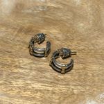 Konstantino Delos Two Tone 925 Sterling Silver & 18K Yellow Gold Hoop Earrings Photo 1