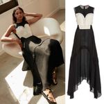 Altuzarra Apollonia Crochet Bustier Linen Silk Maxi Dress Black Size 34FR (2 US) Photo 11