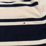 Tommy Hilfiger Ribbed Cotton Long Sleeve Boatneck Sweater, Pink/Navy Stripe Photo 4