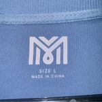 Women's Stylish Blue Oversized Pullover Sweatshirt with 'Strong is Sexy' Print Size L Photo 4