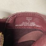 Franco Fortini  Annie Suede Wedge Heel Ankle Bootie Size 7.5 Plum Wine‎ Photo 7