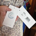 Johnny Was NWT Calme White Grey Multi Animal Print Elastic Waist Shorts Sz Large Photo 11