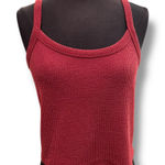 Old Navy  - Cropped Ribbed Tank Top - Maroon/burgandy - Size Large Photo 0
