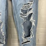 American Eagle  Distressed Light Wash 90s Straight Leg Jeans Size 00 Photo 9