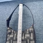 Nine West Bag Small Monogrammed Vintage Pleather Brown Cute Photo 8