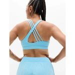 Athleta  M Train Free Sport Bra Aqua Blue Medium Cup A-C Photo 4