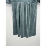Vylette Womens Blue Velvet Mini Dress Size M Holiday Babydoll Puff Whimsigoth Size M Photo 3