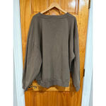 Nuuds Real Bodies Brown Oversized Crewneck Sweatshirt Size 3XL Cozy Minimalist Photo 4