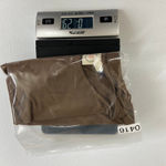 Live In The Moment women's brown stretch short sleeve cropped neutral basic top Size M Photo 7