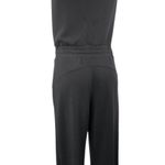 Nicole Miller Black Sleeveless Tie Waist Round Neck Tank Straight Jumpsuit Sz S Photo 1