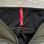 Spanx  Olive Army Green Liquid Faux Leather Casual Party Biker Leggings Size M Photo 2