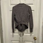 Armani Exchange A/X Armani Exchange Gray Button Up Moto Jacket Women’s Size Small Cotton Photo 6