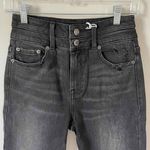 Revolve Pistola x Skinny High Rise Raw Hem Denim Jeans Black Gray Size 26 NEW Photo 2