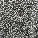 J Jill Gray Cotton Blend Animal Print Leopard Thin Knit Sweater Size Large Photo 3