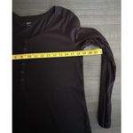 Vintage Y2K Old Navy Henley Top Large‎ Black Half Button Bella Swan Ribbed 2010 Photo 3
