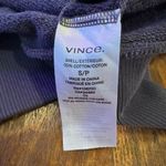 Vince cropped French cotton-terry top blue Short sleeve. Crewneck. Photo 5