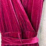 Alfani  Medium Velvet Wide Leg Jumpsuit Surplice Sleeveless Stretch Waist… Photo 8