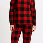 secret treasures Buffalo Plaid Fleece Pajamas Size 3X Photo 0