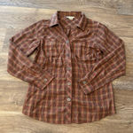 Royal Robbins  Performance Flannel Plaid Button Down Shirt Women’s Medium Outdoor Photo 0