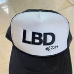 LBD Neoprene Trucker Hat Black and White Photo 1