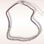 Free People Wanderin Belly Chain in Purple Puka Shell NWT Necklace Beach Summer Photo 4
